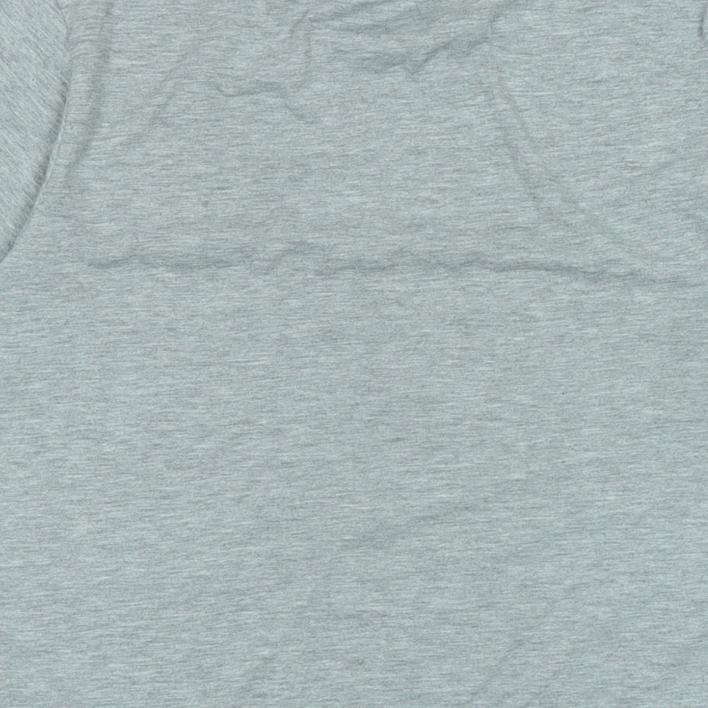 NICCE Mens Grey Cotton T-Shirt Size M Crew Neck - Logo