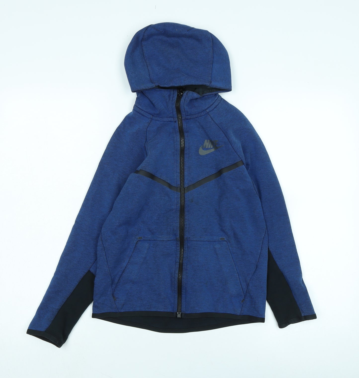 Nike Boys Blue Jacket Size 9-10 Years Zip - Logo