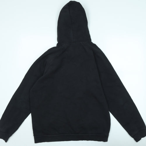 adidas Mens Black Polyester Pullover Hoodie Size M - Logo - adidas