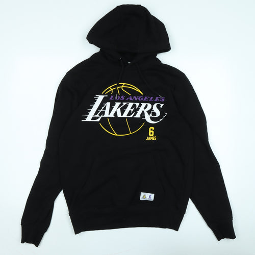 NBA Mens Black Polyester Pullover Hoodie Size M - LOS ANGELES LAKERS