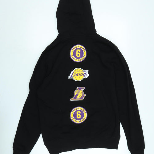 NBA Mens Black Polyester Pullover Hoodie Size M - LOS ANGELES LAKERS