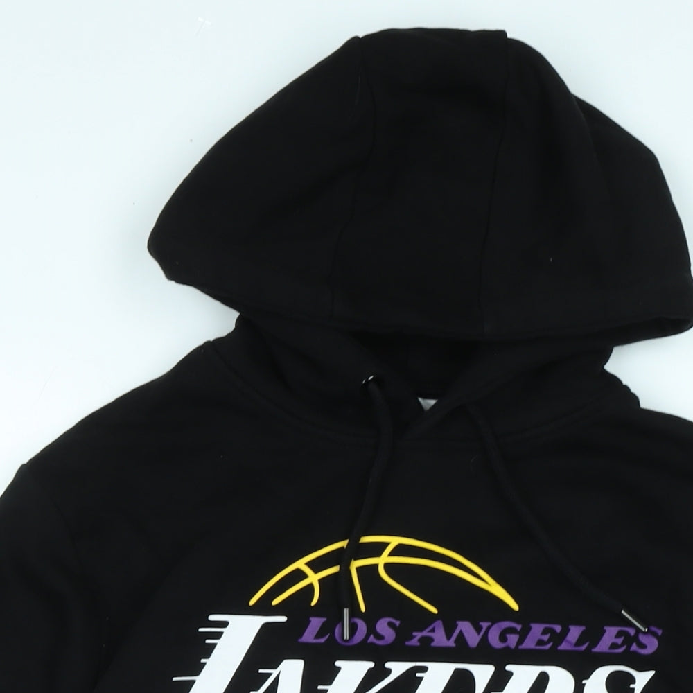 NBA Mens Black Polyester Pullover Hoodie Size M - LOS ANGELES LAKERS