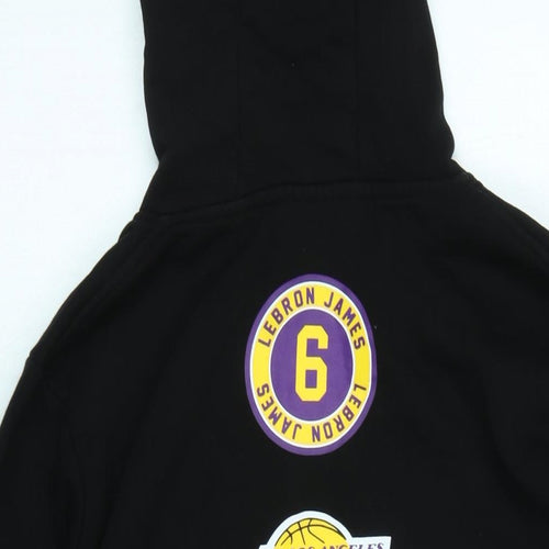 NBA Mens Black Polyester Pullover Hoodie Size M - LOS ANGELES LAKERS