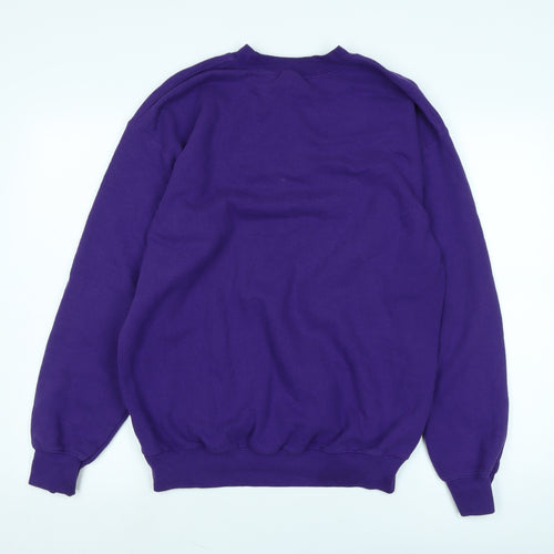 Monterey California Mens Purple Cotton Pullover Sweatshirt Size M - Logo- Monterey California