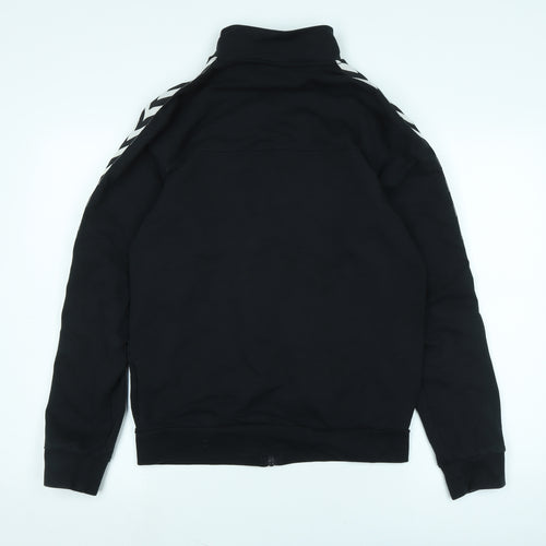 Hummel Mens Black Jacket Size M Zip - Logo- Everton 1878