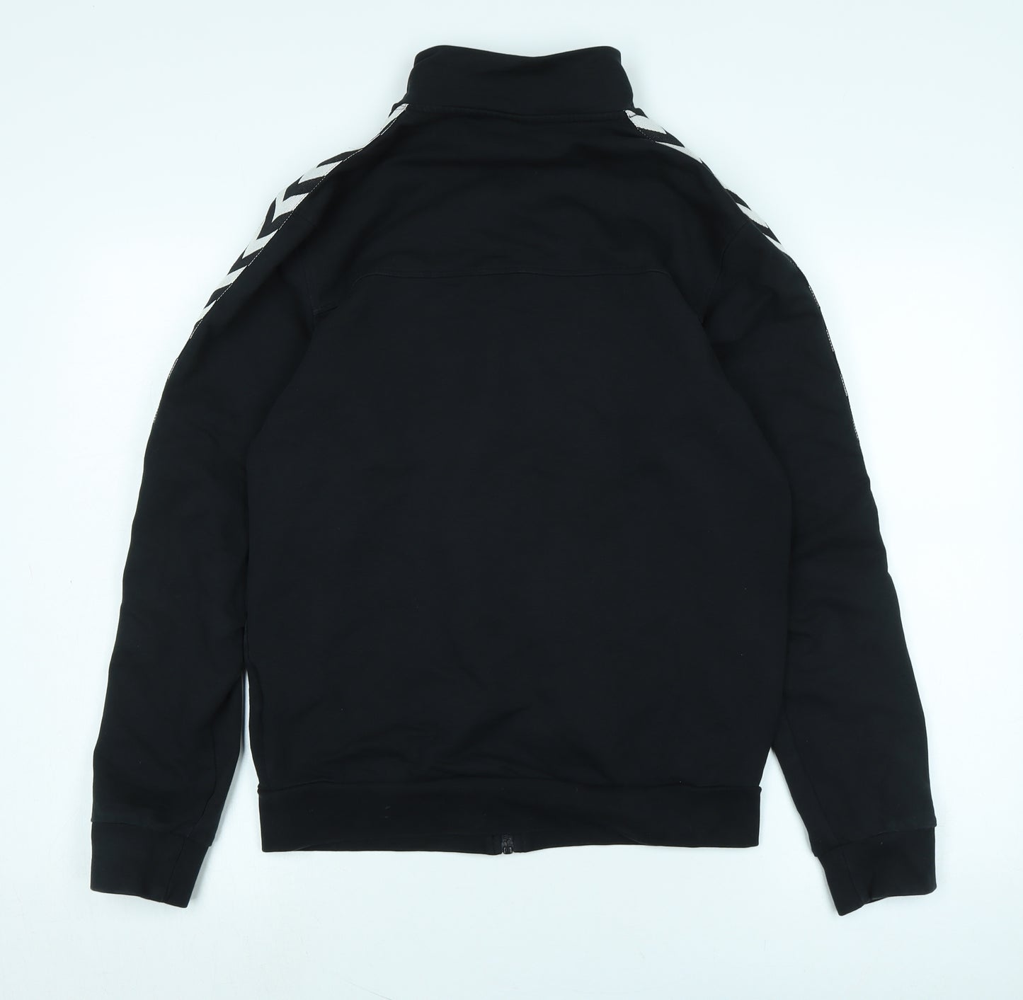 Hummel Mens Black Jacket Size M Zip - Logo- Everton 1878