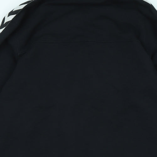 Hummel Mens Black Jacket Size M Zip - Logo- Everton 1878