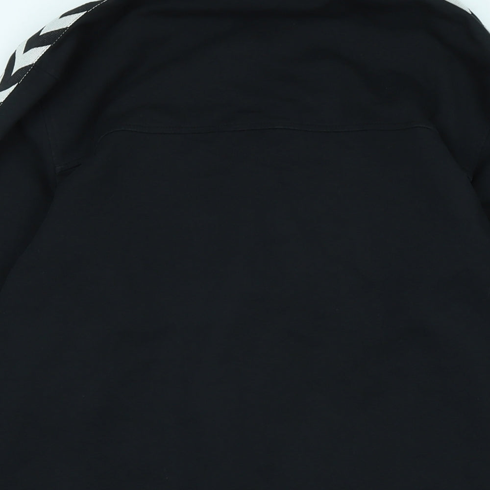 Hummel Mens Black Jacket Size M Zip - Logo- Everton 1878
