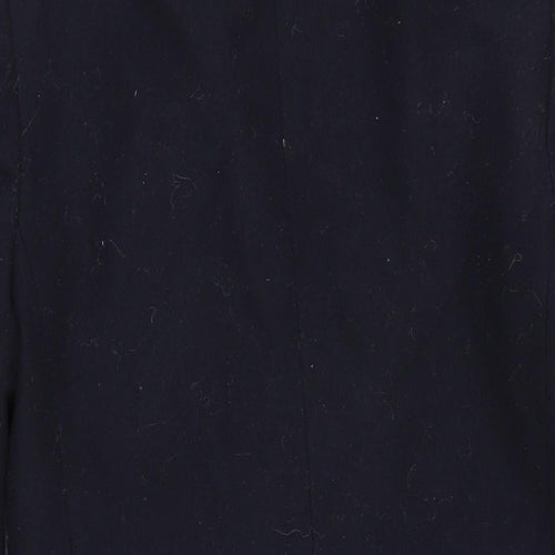 Burton Mens Blue Overcoat Coat Size XS Button