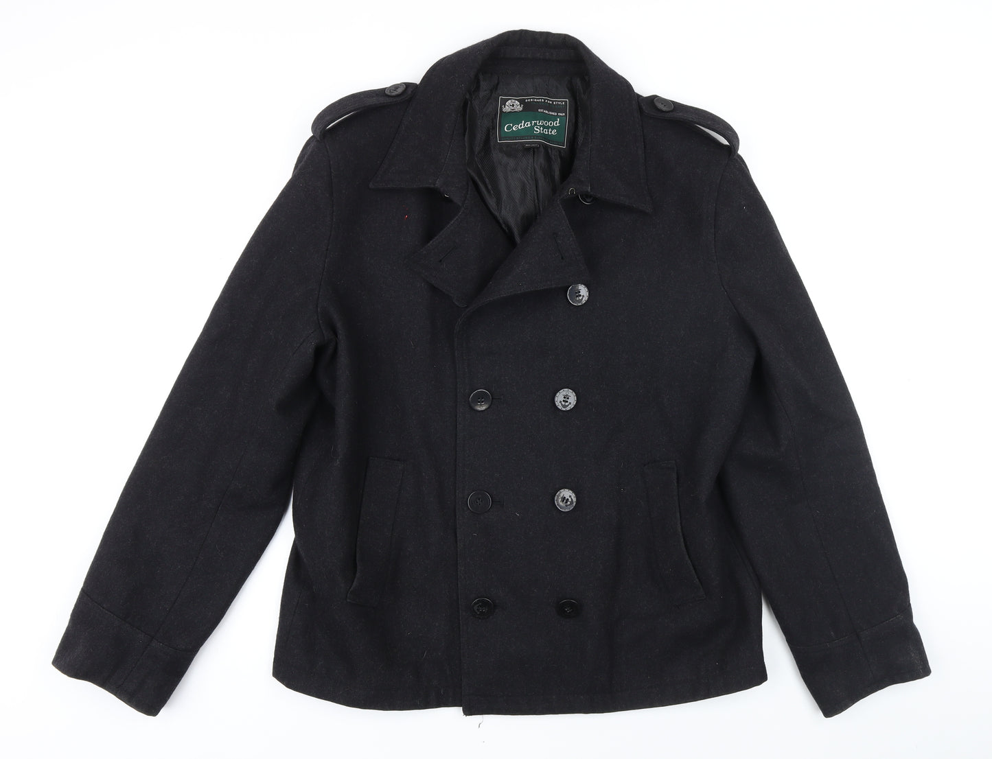 Cedarwood State Womens Black Jacket Size XL Button - Small marks on front