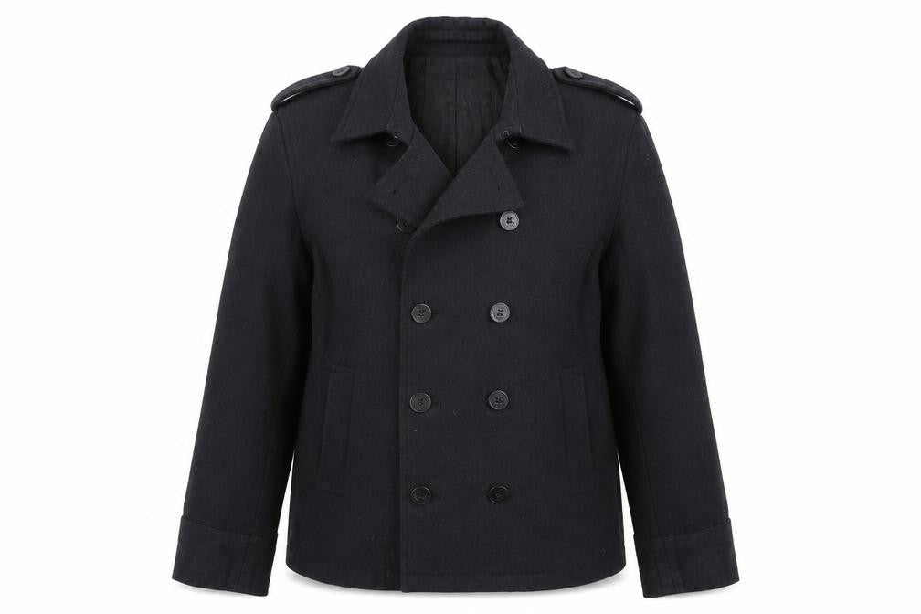 Front view of Cedarwood State women’s black jacket, size XL, button - small marks on front