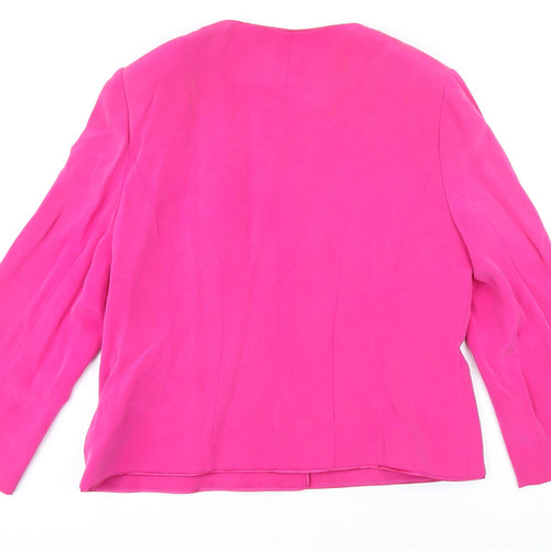 CC Womens Pink Jacket Blazer Size 16 Button