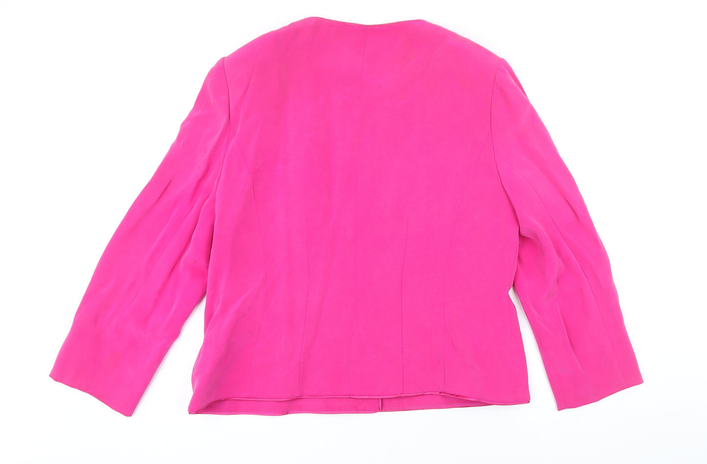 CC Womens Pink Jacket Blazer Size 16 Button