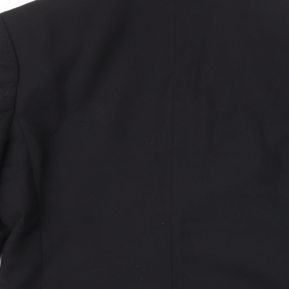 H&M Girls Black Jacket Blazer Size 13-14 Years Button