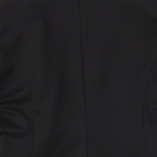 H&M Womens Black Jacket Blazer Size 10 Button