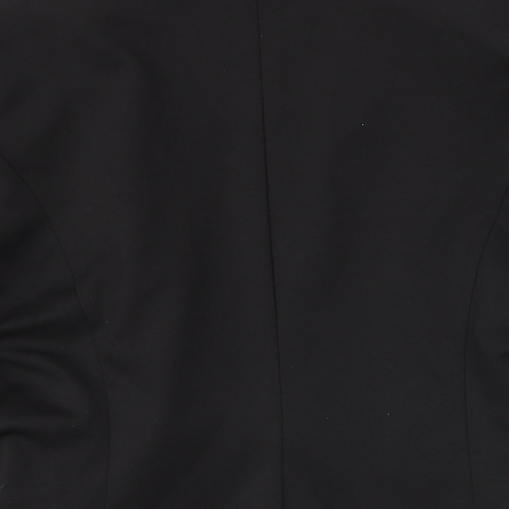 H&M Womens Black Jacket Blazer Size 10 Button