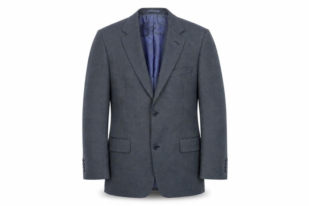 Daniel Grahame Mens Blue Wool Jacket Blazer Size 40 Regular