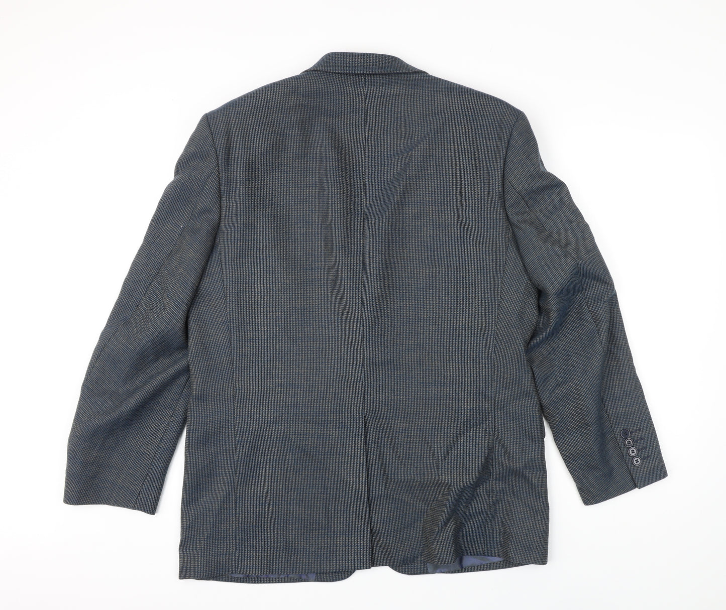 Daniel Grahame Mens Blue Wool Jacket Blazer Size 40 Regular