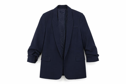 Front view of Coporate Wear (M&S) women’s blue jacket blazer, size UK 32