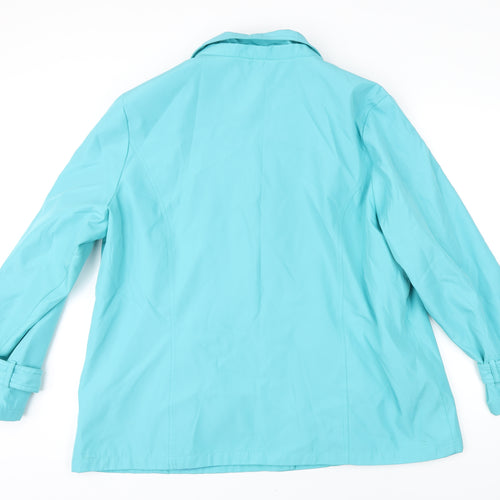 Finesse Womens Green Jacket Size 22 Button