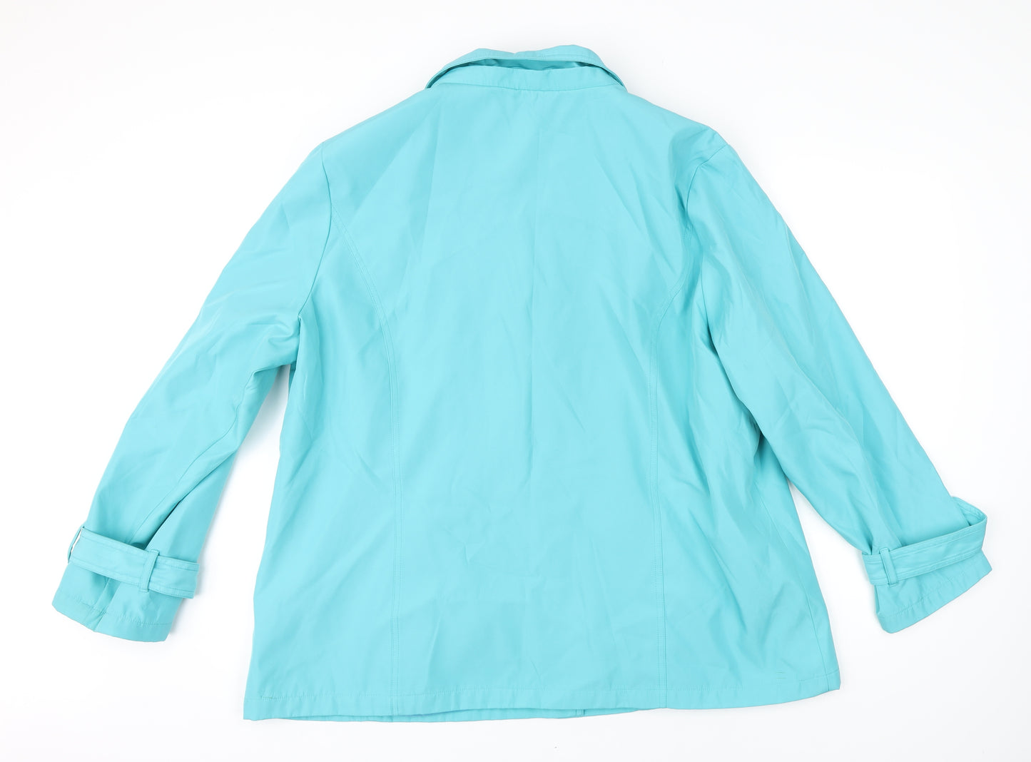 Finesse Womens Green Jacket Size 22 Button