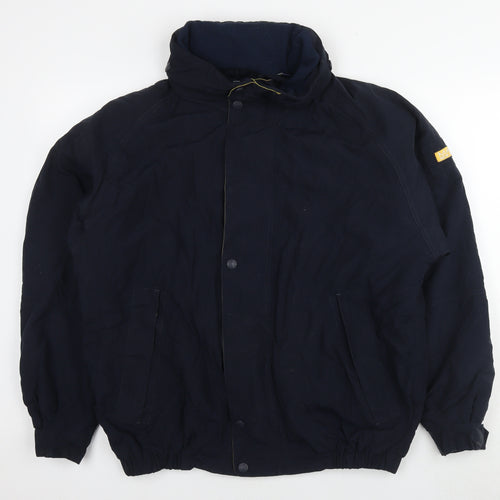 Maine Mens Blue Bomber Jacket Jacket Size M Zip