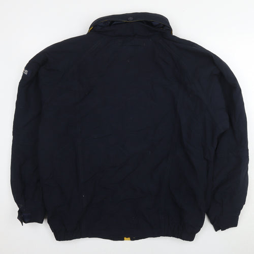 Maine Mens Blue Bomber Jacket Jacket Size M Zip