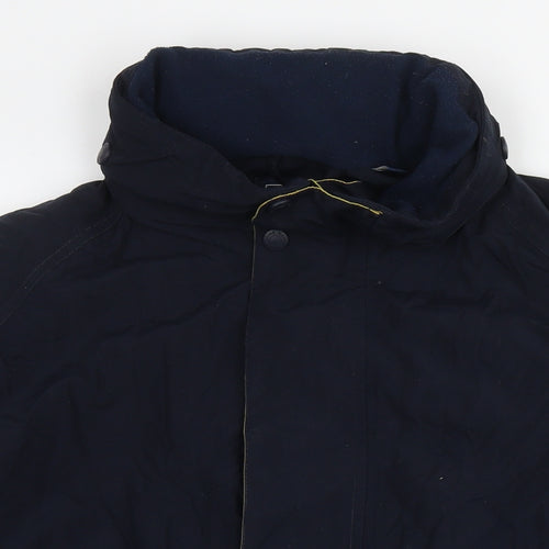 Maine Mens Blue Bomber Jacket Jacket Size M Zip