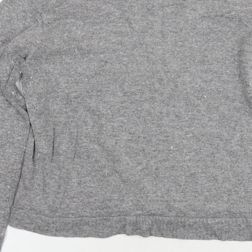 Brandy Melville Womens Grey Round Neck Polyester Pullover Jumper One Size