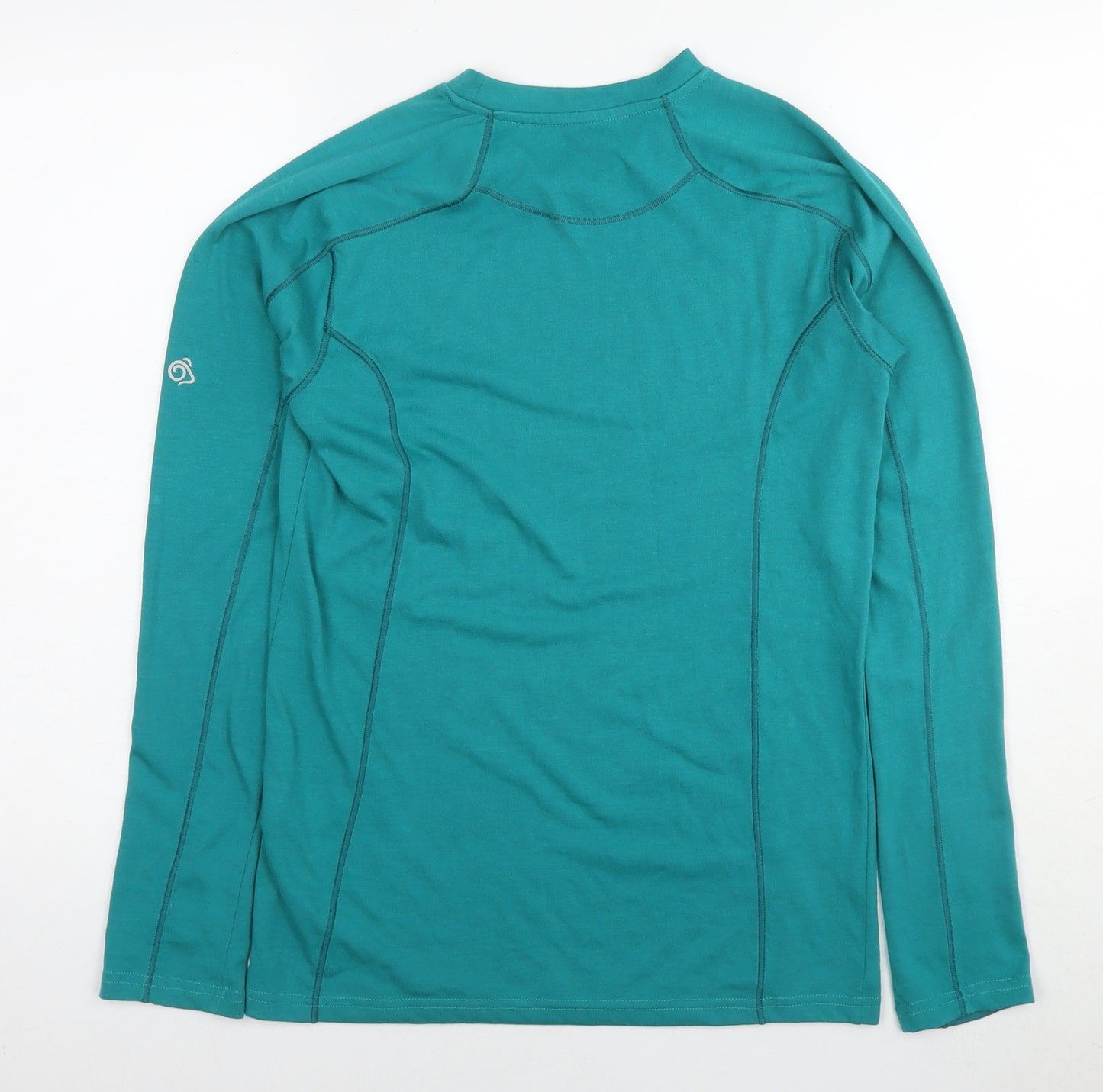 Craghoppers Womens Blue Polyester Basic T-Shirt Size 12 Round Neck