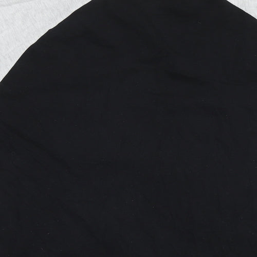 Bench Mens Black Cotton T-Shirt Size 2XL Round Neck