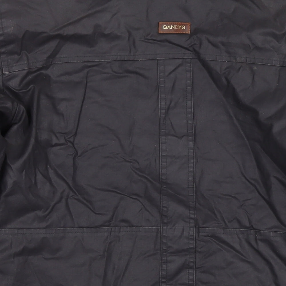 Gandys Womens Black Jacket Size XS Zip - Waxed Unisex