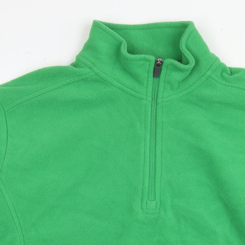 Lands' End Womens Green Polyester Pullover Sweatshirt Size M Pullover