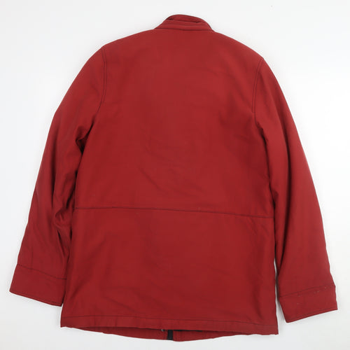 Berkertex Womens Red Parka Jacket Size 10 Zip - Size 10-12