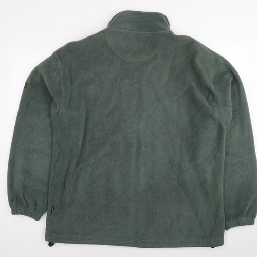 P.G. Field Mens Green Jacket Size L Zip