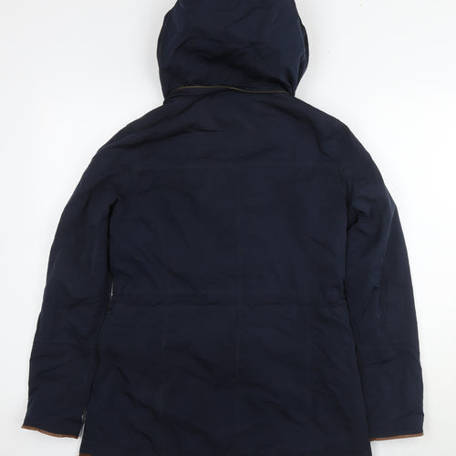 Principles Womens Blue Parka Jacket Size 10 Zip