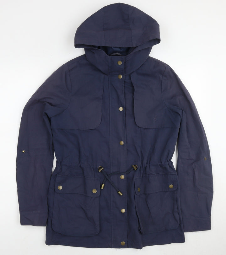 VERO MODA Womens Blue Parka Poncho Size S Zip