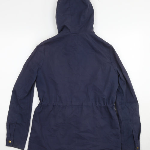VERO MODA Womens Blue Parka Poncho Size S Zip