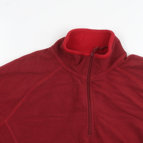 Mountain Warehouse Womens Red Polyester Pullover Sweatshirt Size 14 Pullover