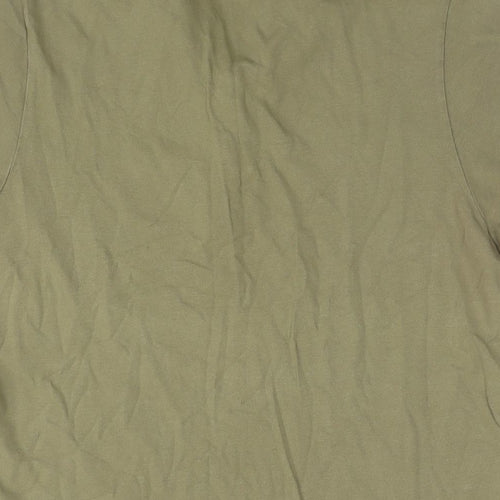 Gap Womens Green Cotton Basic Polo Size L Collared