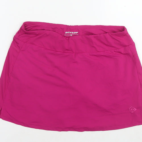 Dunlop Womens Pink Polyamide Skater Skirt Size 12