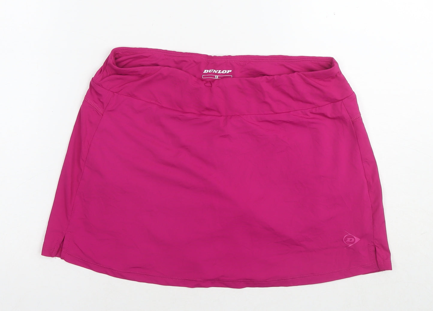 Dunlop Womens Pink Polyamide Skater Skirt Size 12