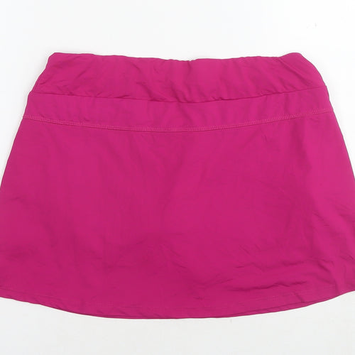 Dunlop Womens Pink Polyamide Skater Skirt Size 12