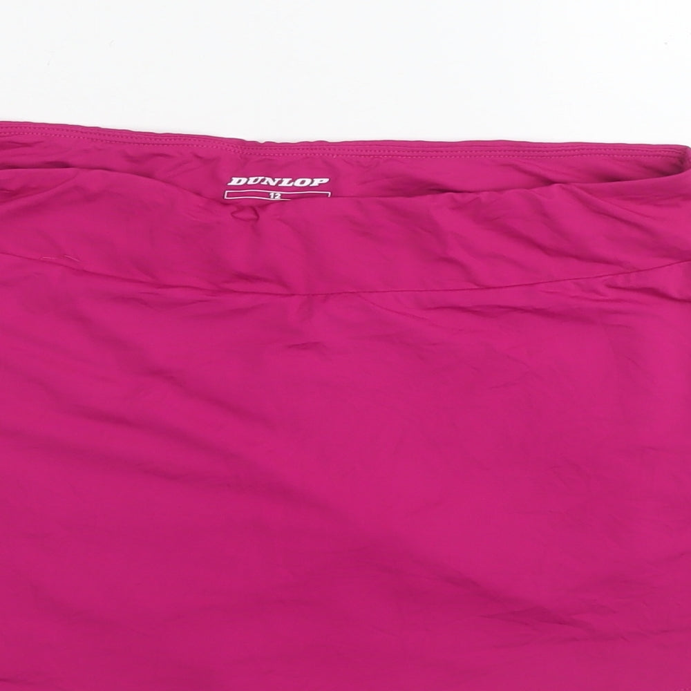 Dunlop Womens Pink Polyamide Skater Skirt Size 12