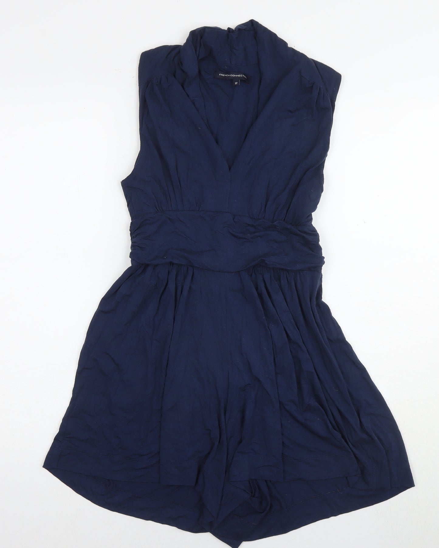 French Connection Womens Blue Viscose Playsuit One-Piece Size 12 L3 in Pullover