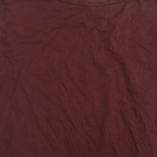 Uniqlo Womens Brown Cotton Basic T-Shirt Size XL Round Neck