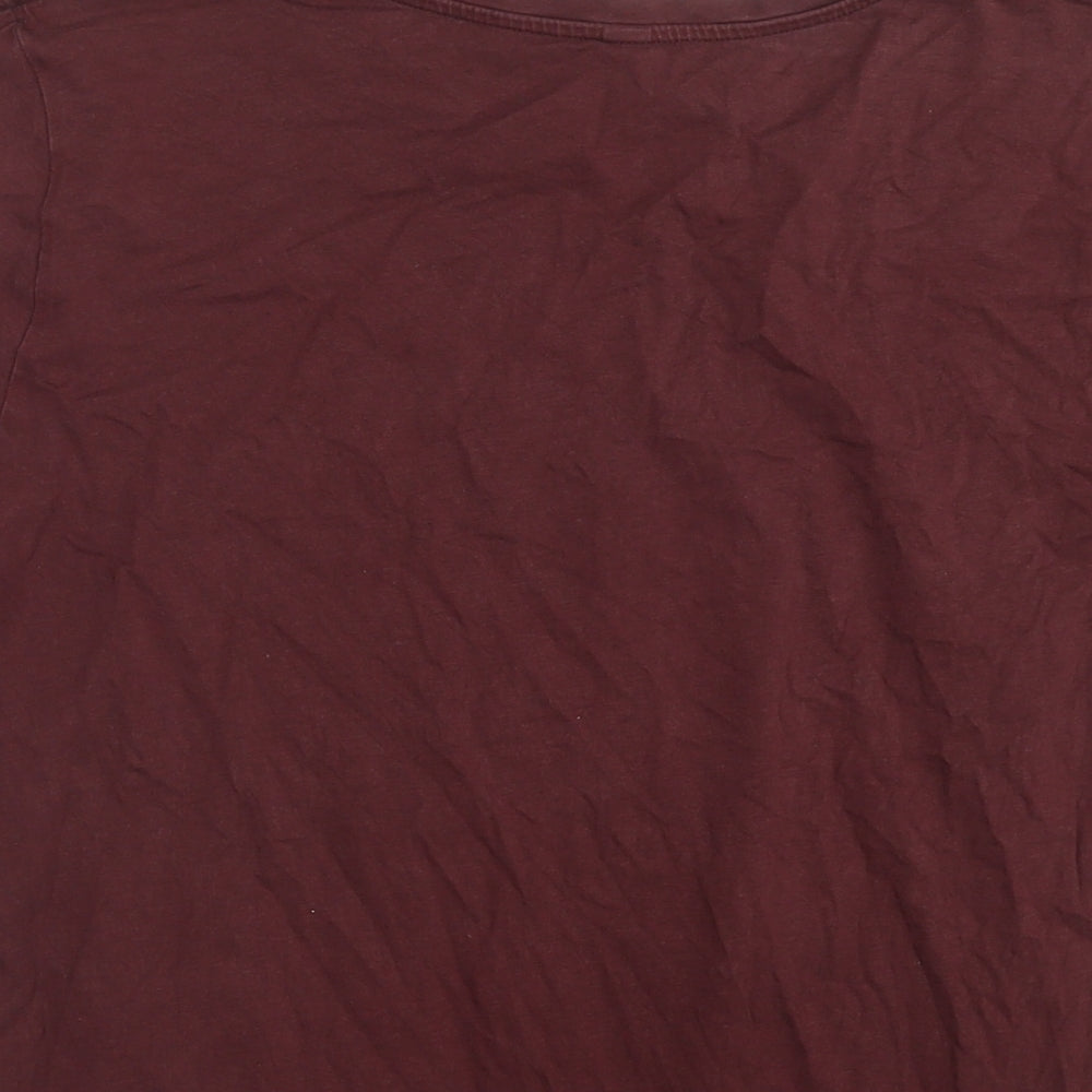 Uniqlo Womens Brown Cotton Basic T-Shirt Size XL Round Neck