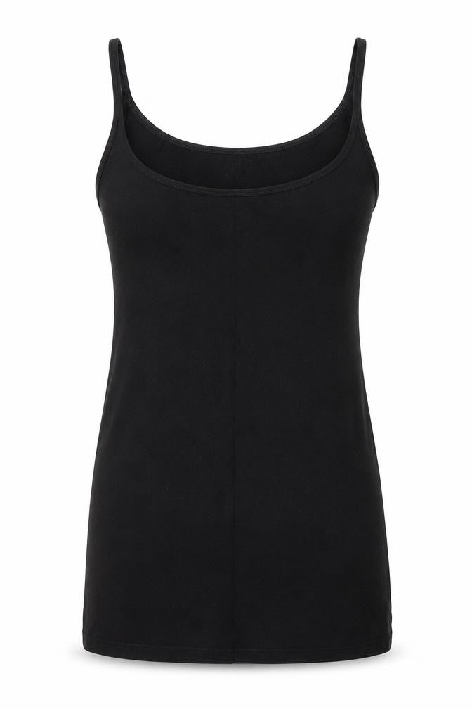H&M Womens Black Cotton Camisole Tank Size S Round Neck
