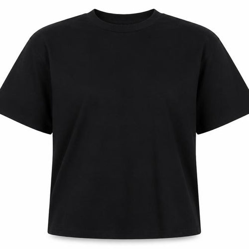 Missguided Womens Black Cotton Basic T-Shirt Size 6 Round Neck - Bad influence basketball