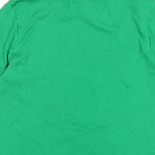 The Grinch Boys Green Cotton Basic T-Shirt Size 13-14 Years Round Neck Pullover